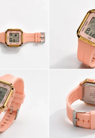 Kids Stylish Pink Color Watches