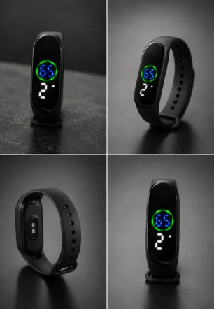 Kids Stylish Black Color Watches