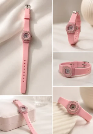 Girls Stylish Pink Watches