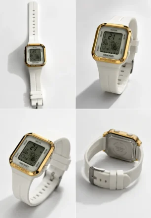Kids Stylish White Color Watches